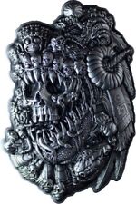 2024 Corea Aztec Dio della Morte Impilatore 2 oz .999 Argento in capsula