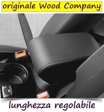 FIAT 500X Bracciolo DESIGN eco pelle nera REGOLABILE LUNGHEZZA mittelarmlehne @@