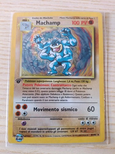 Pokemon card machamp - card, 1st