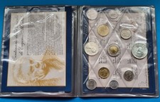 IPZS ZECCA ITALIA DIVISIONALE £ 1996 F.D.C. 500 LIRE CARAVELLE + £ 1000 MONTALE