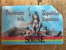 scheda telefonica rara, Bicentenario Della Repubblica napoletana