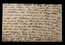 Cartolina autografa rara di