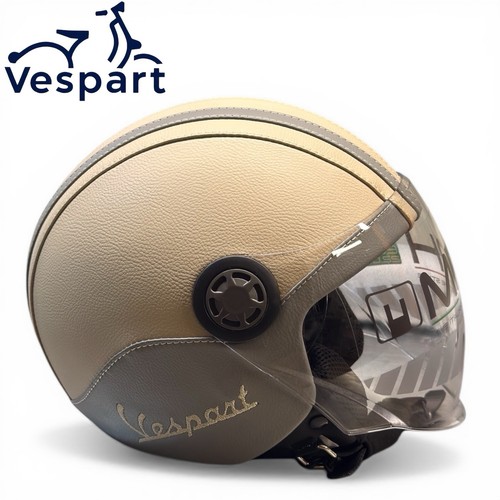 Casco vintage vespart pelle - casco,