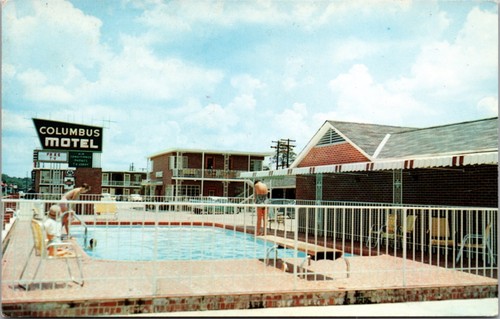 Cartolina columbus motel - cartolina,