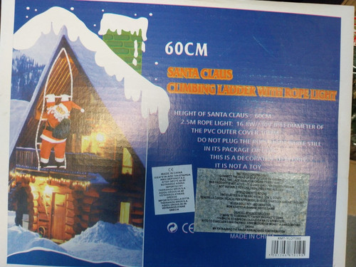 Babbo natale corda - natale, cm