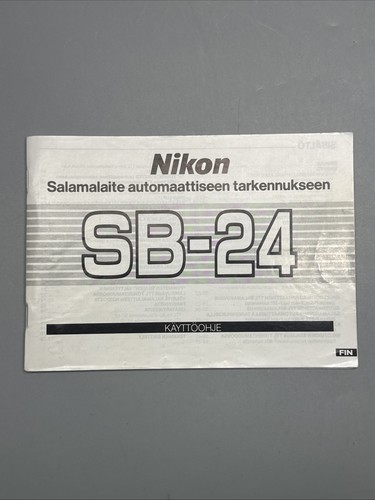 Nikon käyttöohje e3 - sb-24,