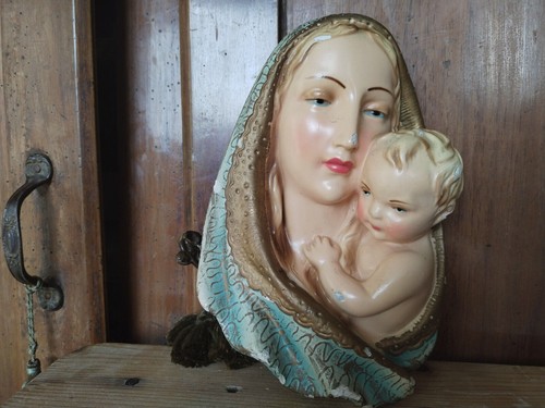 Scultura rilievo madonna - scultura,