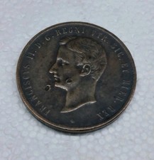 Antique Coin 10 TORNESI 1859