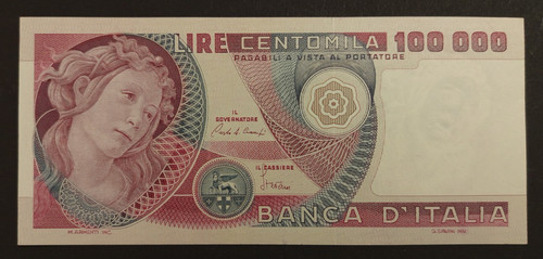 100000 lire 1982 fds - lire,