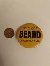 Spilla politica Re-Elect barba