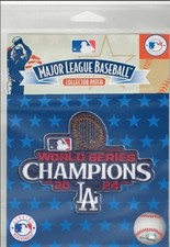 MAGLIA PATCH 2024 WORLD SERIES CHAMPIONS LOS ANGELES DODGERS CHAMPIONSHIP BIANCA