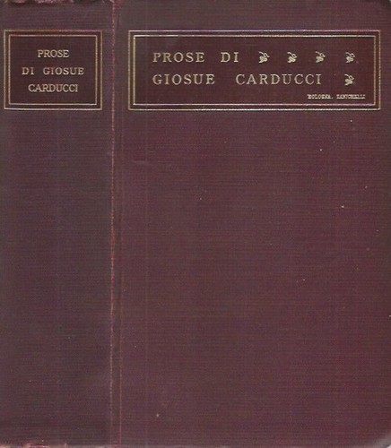 Prose giosue carducci - .,