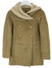 NAF NAF Cappotto Doppiopetto Foderato In Sherpa Da Donna Taglia Media