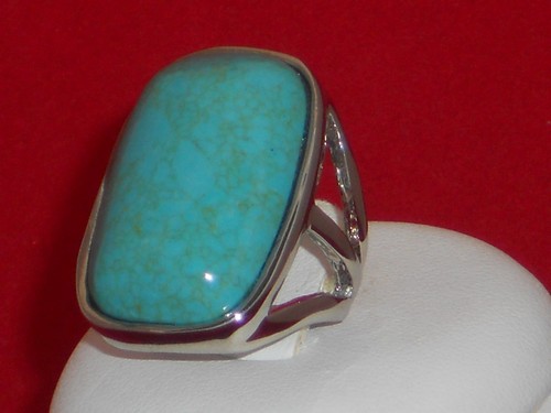 Anello metallo con pietra - in,