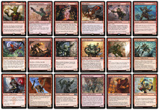 MTG - 18 x Different red