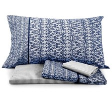 Completo letto PIAZZA E MEZZA ZUCCHI BASICS Art. SUNUP Var. B1 blu grigio con do