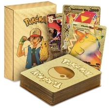 55Pcs Pokemon Card Foil GOLD