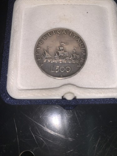 Moneta 500 lire - in, argento