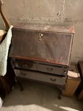 Mobile Scrivania In Legno Antico In Condizioni Accettabili-Ritiro In Zona