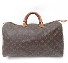 Autentica borsa a mano Louis Vuitton Speedy 40 marrone monogramma F#47090