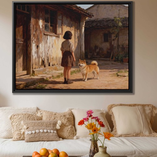 Stampa tela cane rustico - tela,