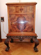 2 Comodini in radica di noce per camera da letto lucidati in gomma lacca