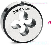 Filiere tonde passo fine Beta Utensili 441A filettatura metrica acciaio cromo