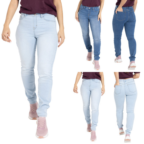 Jeans donna vita alta skinny