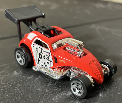 Red fiat 500c - rod, drag