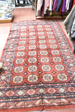 Tappeto In Lana Nero Rosso Beige Verde 168x290 Cm