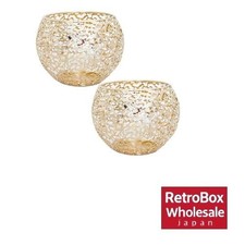 Set di 2 portacandele in