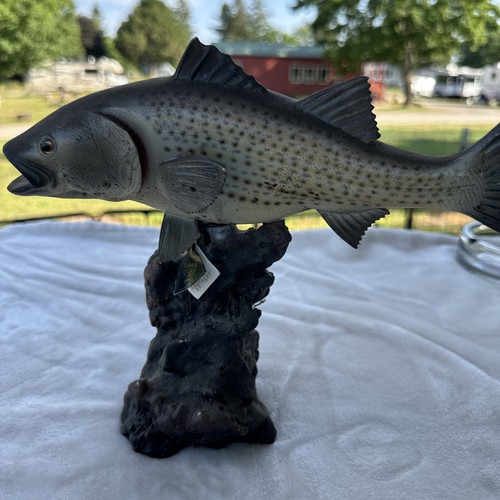 Statuina pesce trota vintage
