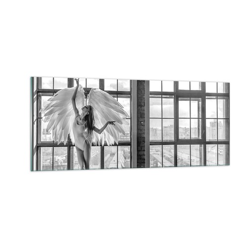 Quadro vetro 100x40cm donna - quadro, su