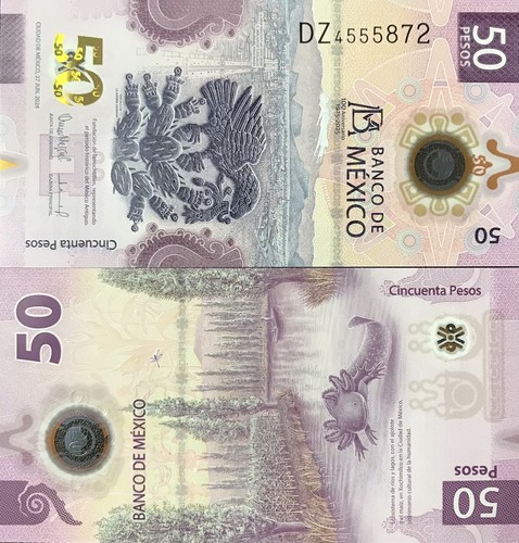 Messico pesos 2024 polimero - 50,