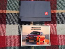 Libretto Uso e Manutenzione Citroen Saxo 1.1 1.4 1.6 Vts Vtr Diesel + Custodia