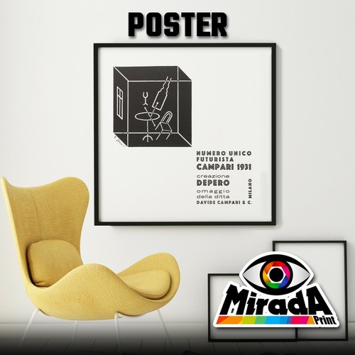 Poster vintage depero - poster, f.