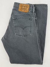 Jeans Levis 514 uomo 31x30 blu grigio slim dritto denim americano pantalone