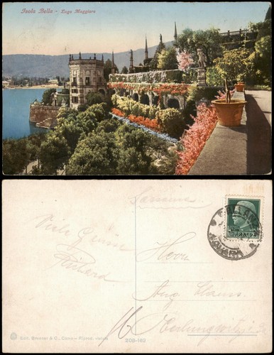 Cartolina stresa - stresa, isola
