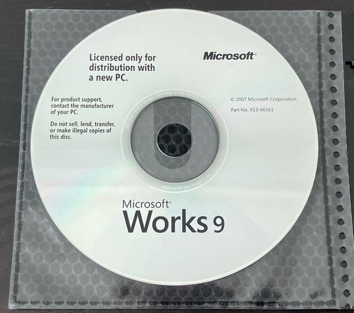 Microsoft works software - works,