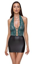 Abito pizzo color verde - pizzo,