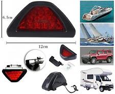 LAMPADA 12 LED ROSSI LAMPEGGIANTE 12V SEGNALAZIONE e EMERGENZA BARCA AUTO CAMPER