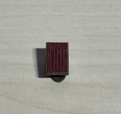 Vintage fiat enamel car badge - vintage,