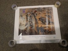 Poster 10° Divisione Montagna James Dietz 39x26 Sali alla Gloria 2011 Afghanistan