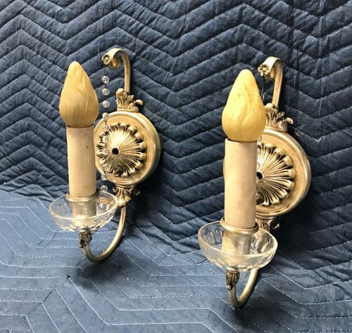 Coppia applique peltro - , prisma