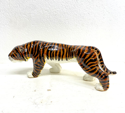 Figura ceramica tigre virio - ceramica,