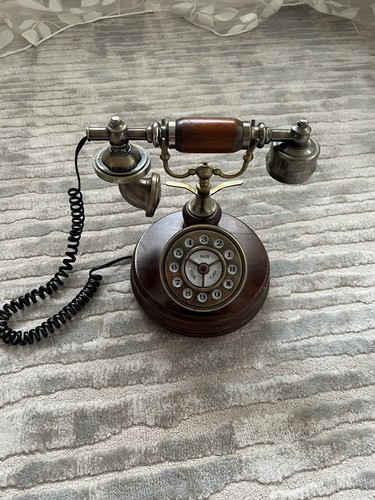 Telefono fisso antico legno - fisso,