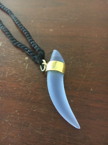 Collana dente colore - dente, blu