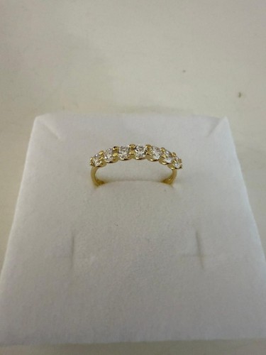 Anello mezza veretta - anello, oro