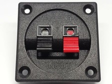 Vaschetta terminali casse acustiche diffusori morsetti woofer hifi dj connettori