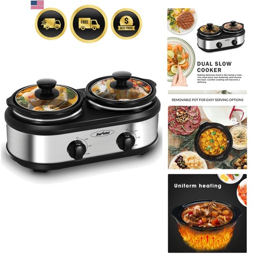 Doppia slow cooker servizio - doppia,